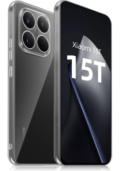Xiaomi 15T Parmak Izi Önleyici Kristal Şeffaf Tpu Telefon Kılıfı Için (Yurt Dışından)
