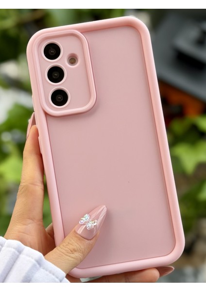 Galaxy A15 Uyumlu Mat Lansman Parmak Izi Bırakmaz Esnek Silikon Kılıf