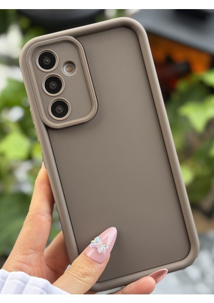 Galaxy A54 Uyumlu Mat Lansman Parmak Izi Bırakmaz Esnek Silikon Kılıf