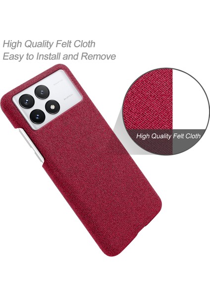 Xiaomi Poco X6 Pro 5g Yumuşak Bez Doku Kilin Karşıtı Kapak (Yurt Dışından) modelleri