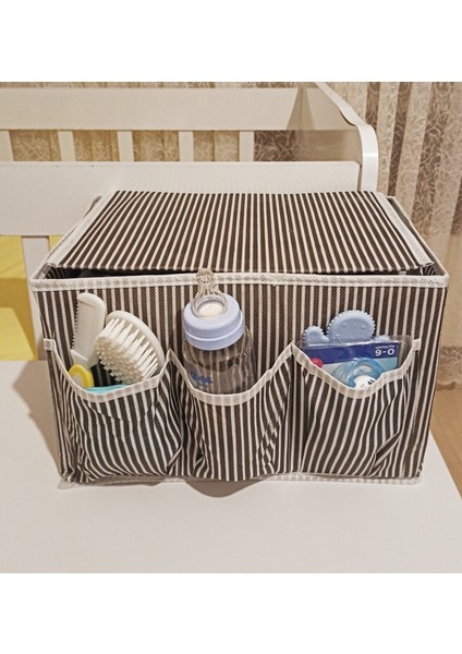 Bebek Beşik Başucu Düzenleyici Kapaklı 5 Bölmeli Organizer fırsatları