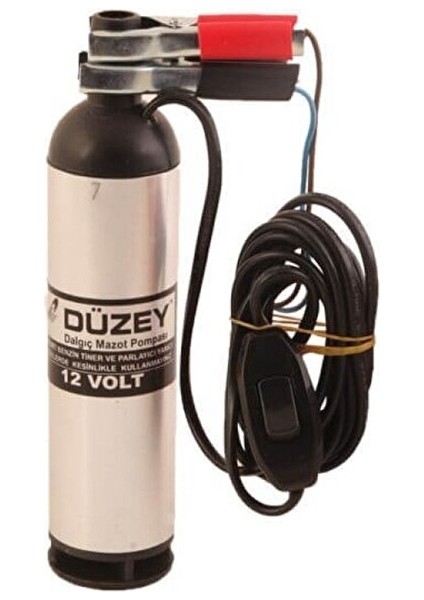 Düzey 12V Dalgıç Mini (Küçük) Mazot Aktarma Dalgıç Pompası (Su, Yağ, Süt)
