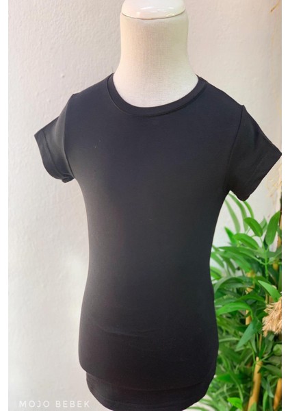Kız Çocuk Basic Kısa Kol T-Shirt 9950 Siyah fırsatları
