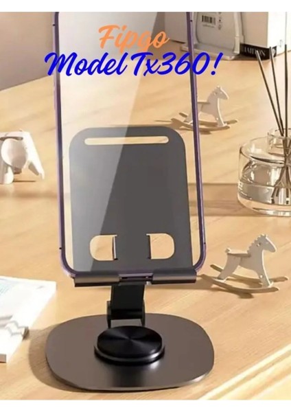 Model TX360 Masa Üstü Tablet ve Telefon Tutucu Stand 360 Derece Döndürülebilir fırsatları