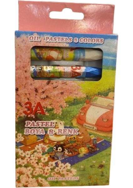 Pastel Boya 8 Renk 2 Adet Fiyatıdır