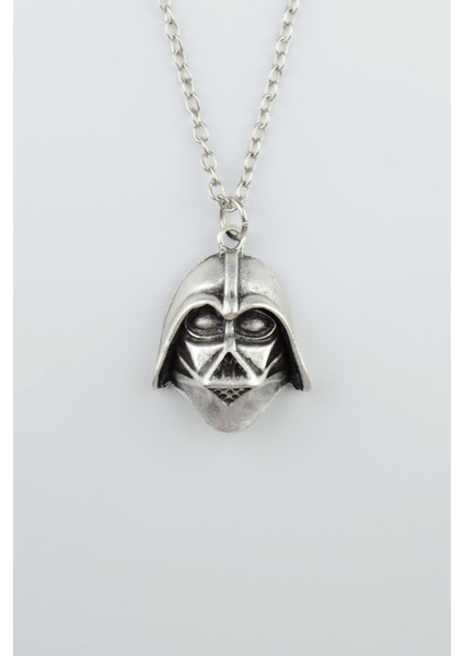 Star Wars - Darth Vader Gümüş Kaplama Düz Zincir Kolye