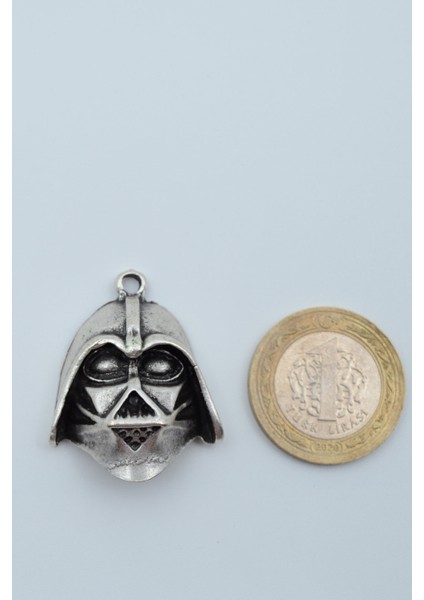 Star Wars - Darth Vader Gümüş Kaplama Düz Zincir Kolye fırsatları