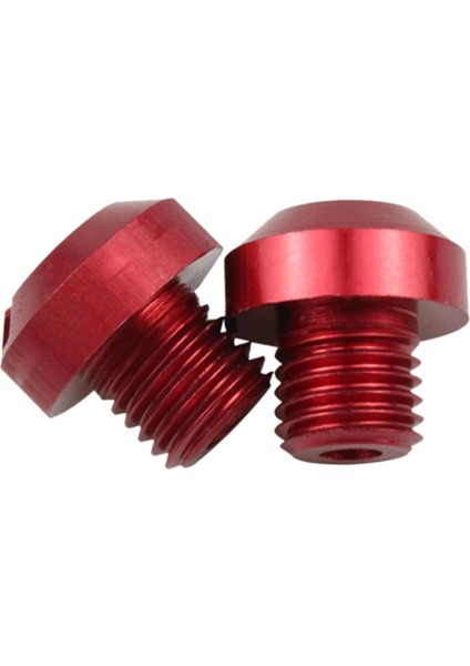 2pcs Cnc Alüminyum M10X1.25 Dikiz Aynası Iplik Deliği Vidaları S Diken Kırmızı Pozitif (Yurt Dışından)
