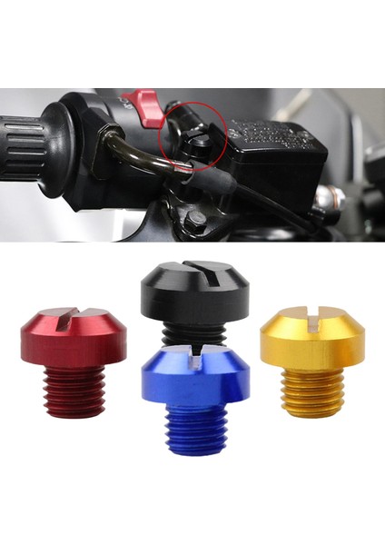 2pcs Cnc Alüminyum M10X1.25 Dikiz Aynası Iplik Deliği Vidaları S Diken Kırmızı Pozitif (Yurt Dışından) modelleri