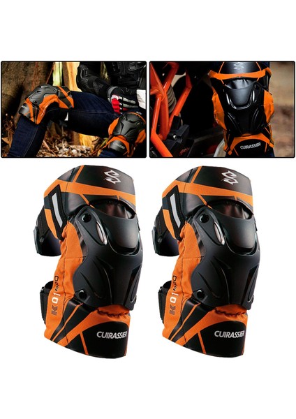 Motosiklet Diz Pedleri Koruyucular Koruyucular Kneepad Korumaları Yansıtıcı Portakal (Yurt Dışından) fiyatları