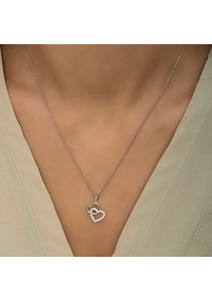 925 Ayar Gümüş Kalp Bayan Gümüş Kolye T6024 (800800) fırsatları