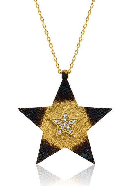 925 Ayar Gümüş Yıldız Kadın Gümüş Kolye PT2610689 (800800)