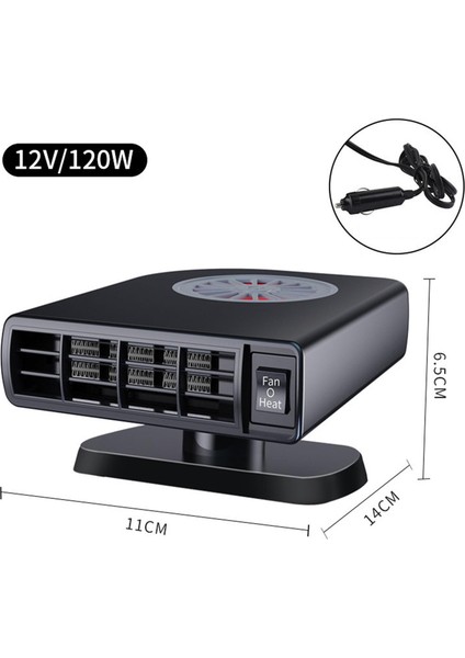 Feelfreeau Oto Kaloriferi Fanı Çözer Ön Cam Isıtma Fanı Taşınabilir Suv 12V 120W (Yurt Dışından) fırsatları