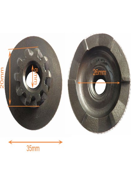50CC / 1E40QMB 50 Ciski Için Zincir Dişşlangıç (Yurt Dışından) modelleri