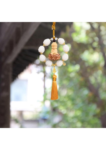 Buda Heykeli Dikiz I Kolye Püskül Asılı Dekorasyon Sarı (Yurt Dışından) modelleri