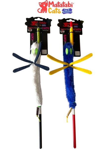 Sinek Alüminyum Saplı Kedi Oltası(Matatabi,çıngırak ve Özel Hışırtı Içerir.özel Kumaş)