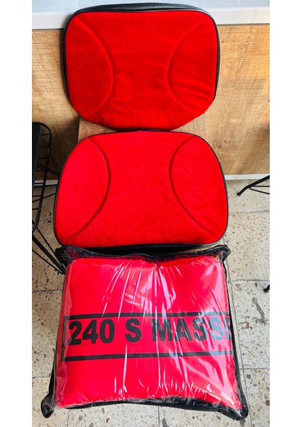 Massey Ferguson 240 Düz Kırmızı Branda ve Kırmızı Koltuk Kılıfı