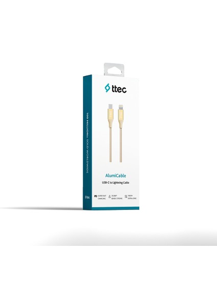 Alumicable USB-C Lightning Hızlı Şarj Kablosu 150CM Altın fiyatları