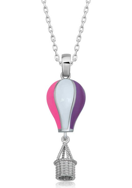 925 Ayar Gümüş Kapadokya Balon Kadın Gümüş Kolye T6983 (800800)