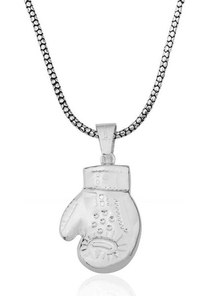 925 Ayar ​gümüş Boks Eldiveni Erkek Kolye T3859 (800800) fırsatları