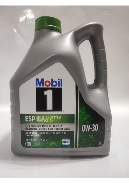 1 Esp 0W-30 Tam Sentetik Motor Yağı 4 Litre Üretim : 2025