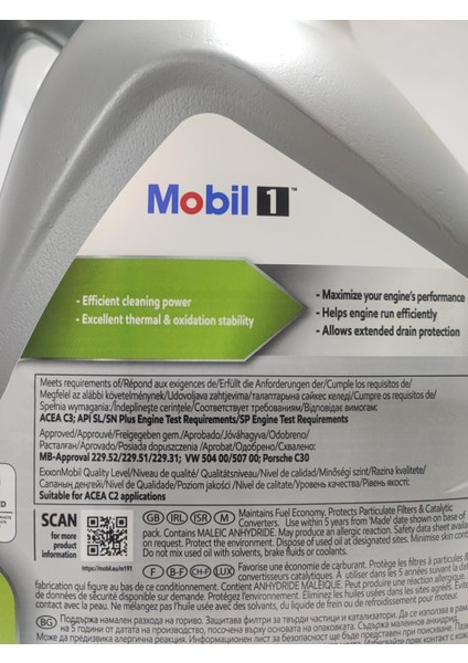 1 Esp 0W-30 Tam Sentetik Motor Yağı 4 Litre Üretim : 2025 modelleri