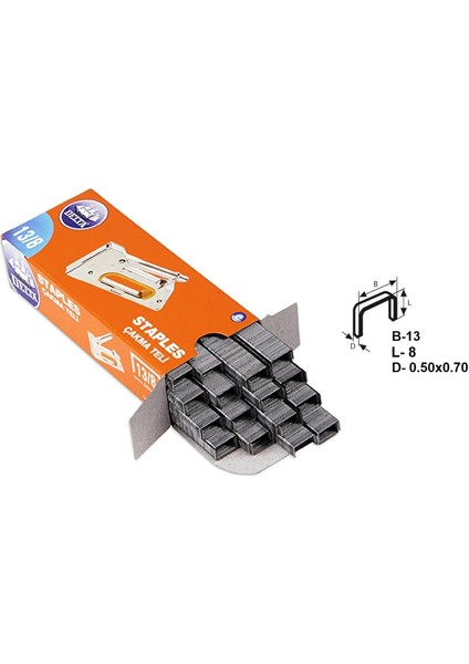 Delta Zımba Teli 302 13/8 (5000 Adet) 6'lı Paket fırsatları