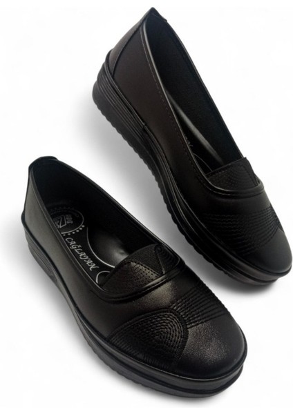 Kadın Günlük Klasik Rahat Kaymaz Taban Ortopedik Babet Anne Ayakkabısı