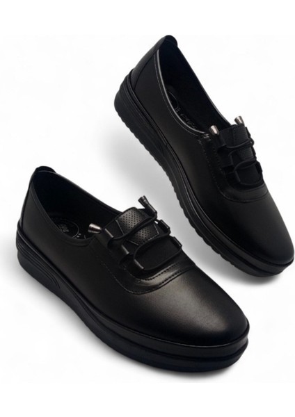 Kadın Günlük Klasik Rahat Kaymaz Taban Ortopedik Babet Anne Ayakkabısı