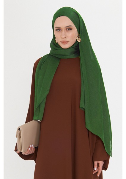 Zümrüt Düz Klasik Şal Turlu Polyester Lüx Janjan 202126_37
