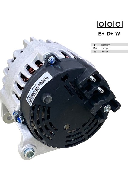 12V Alternatör Dinamo Marellı-Denso Tipi 85 A ( W-L ) Caterpıllar-Forklift-Hidromek-Massey Ferguson fiyatları