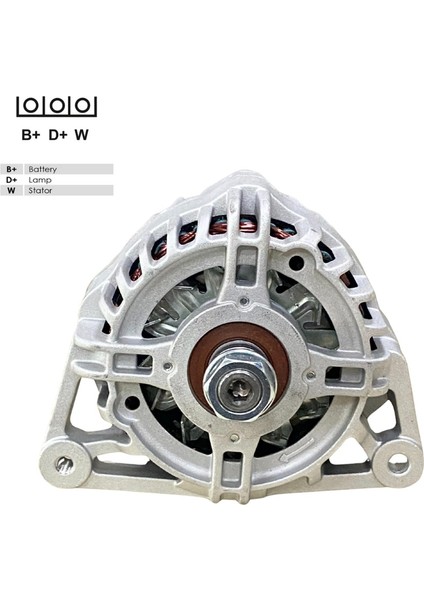 12V Alternatör Dinamo Marellı-Denso Tipi 85 A ( W-L ) Caterpıllar-Forklift-Hidromek-Massey Ferguson modelleri