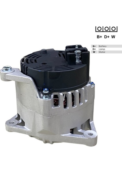 12V Alternatör Dinamo Marellı-Denso Tipi 85 A ( W-L ) Caterpıllar-Forklift-Hidromek-Massey Ferguson fırsatları