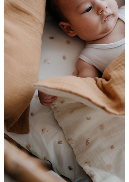 Park Yatak Müslin Nevresim Takımı (80X110) | Daisy Leaves