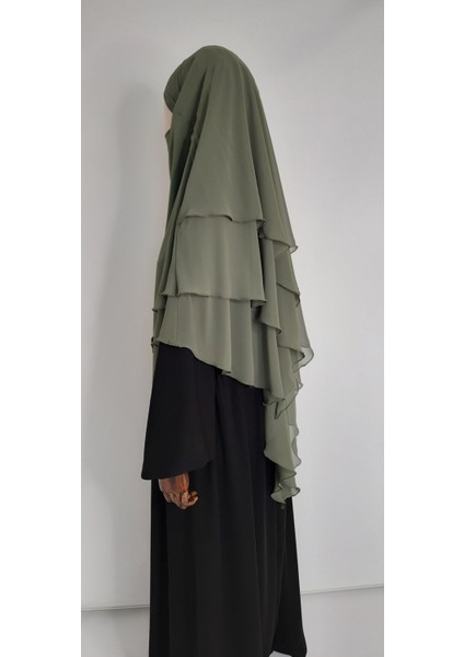 3 Katlı Multi Sifon Sufle Esarp ( Orta Boy ) Hijap Yeşil fırsatları