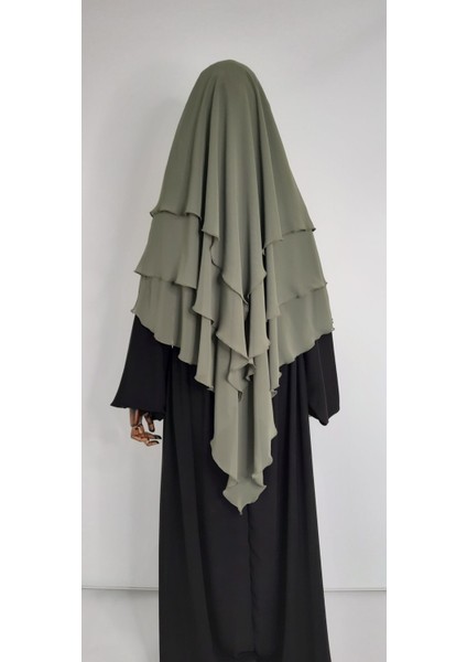 3 Katlı Multi Sifon Sufle Esarp ( Orta Boy ) Hijap Yeşil indirimleri