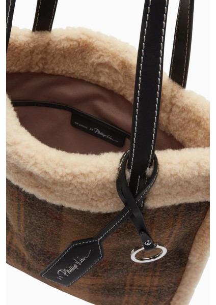 Kadın Slim Tote Omuz Çantası, Kuzu Derisi fırsatları