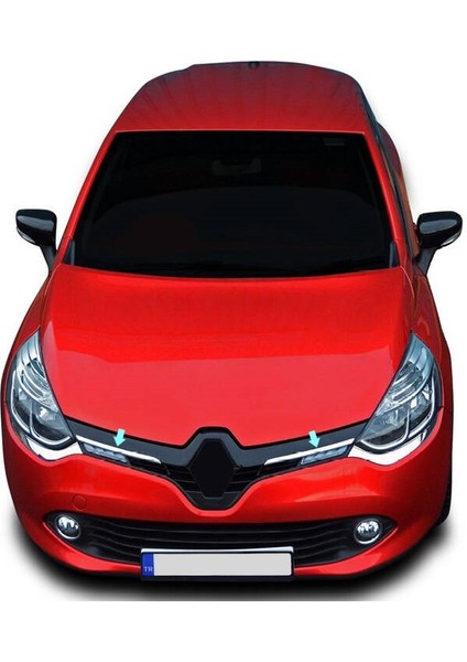 Renault Clio-4 Uyumlu Ön Panjur Krom 2 Parça 2012 - 2019 Arası Modeller İçin indirimleri