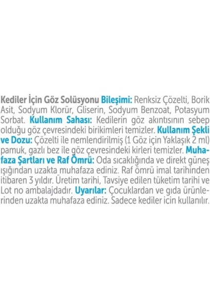 Eye Care+ Kedi Göz Temizleme Solüsyonu – 50ML fiyatları