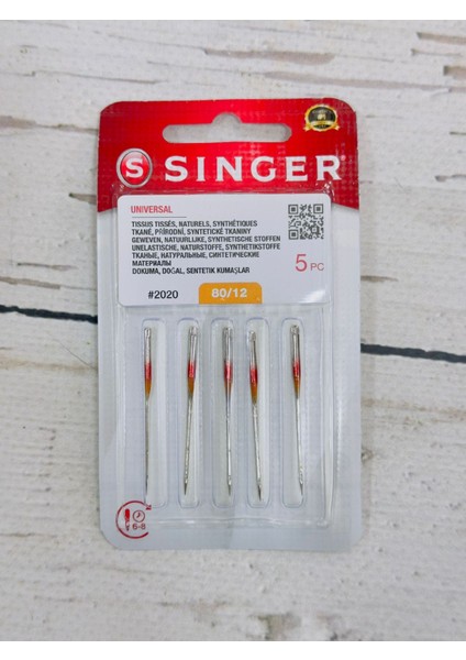 Singer Dikiş Makinası Iğnesi 2020 80/12 (1 Adet)