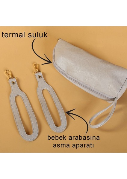 Kitty Deri Anne Bebek Bakım Sırt Çantası 7271 Gri fiyatları