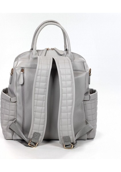 Kitty Deri Anne Bebek Bakım Sırt Çantası 7271 Gri fırsatları