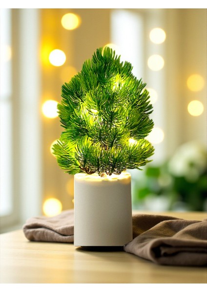 Çam Ağacı Yılbaşı Ağacı Tasarımlı Gece Lambası 27 cm x 7,5 cm fiyatları