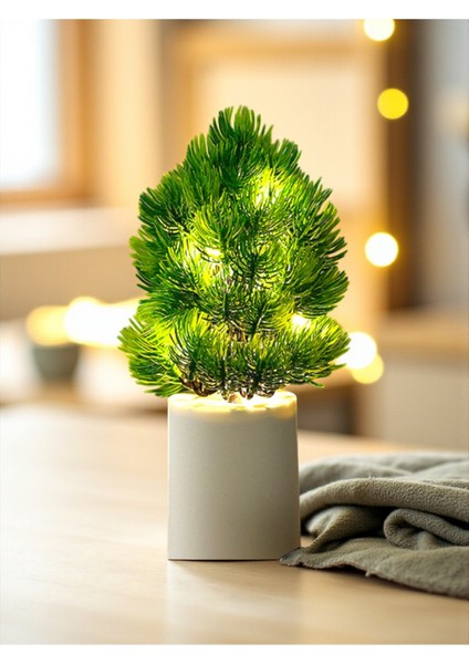 Çam Ağacı Yılbaşı Ağacı Tasarımlı Gece Lambası 27 cm x 7,5 cm fırsatları
