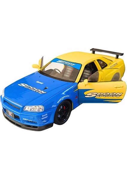 Nissan Skyline Gt-R R341:24 Ölçek Premium Die-Cast Model Araba – Koleksiyonluk, Açılır Kapı & Kaput
