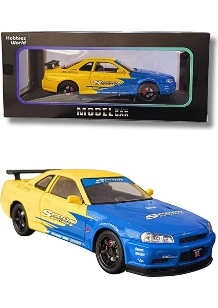 Nissan Skyline Gt-R R341:24 Ölçek Premium Die-Cast Model Araba – Koleksiyonluk, Açılır Kapı & Kaput fiyatları