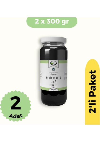 Buğz Og Natural Organik Keçiboynuzu Pekmezi 2'li Set (300 Gr)