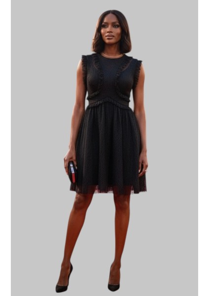 Monica Lez Ithal Dantel Tasarım Elbise W 2026