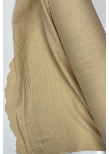 Çok Amaçlı Müslin Pamuklu Bebek Örtü ve Battaniye Kumaşı Müslin Bez Bej 80