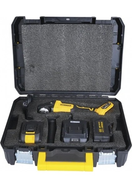 Akülü Avuç Taşlama Kömürsüz 115MM 8.500RPM 2x4 Ah Akü S-Lıon modelleri